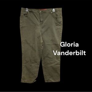 GV OLIVE COLOR DENIM SIZE 18.  GENTLY WORN WITH 5 POCKETS AMAZING DEAL, OR GIFT